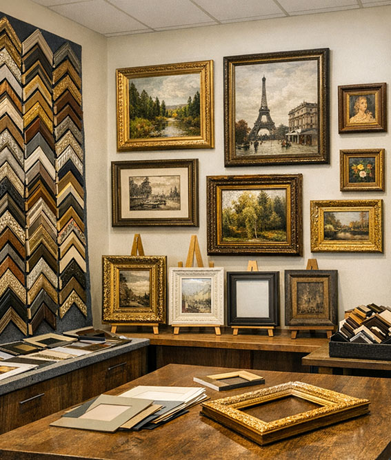 rámování obrázků, zrcadel, fotek, obrazů, paspartování, dřevěné rámy na míru, Nové Město na Moravě, Žďár nad Sázavou, Vysočina